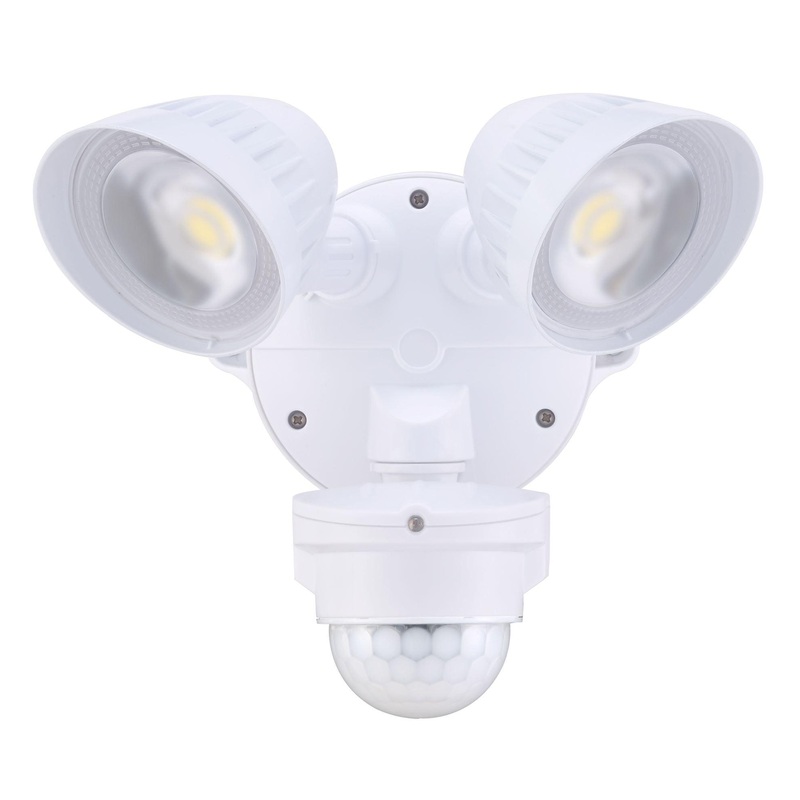 HOUSEWATCH 20W Twin LED 2x Spotlights With Motion Sensor