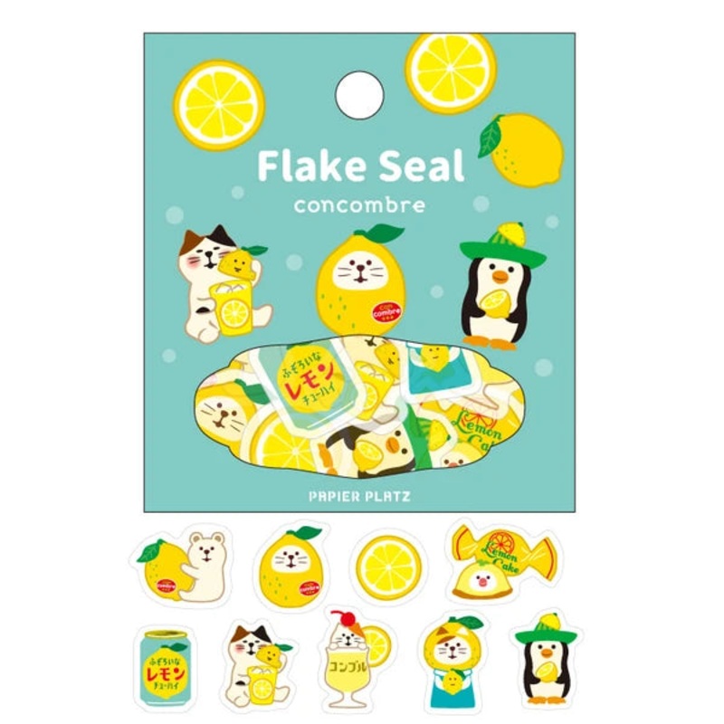 Papier Platz – Concombre Flake Stickers – Lemon