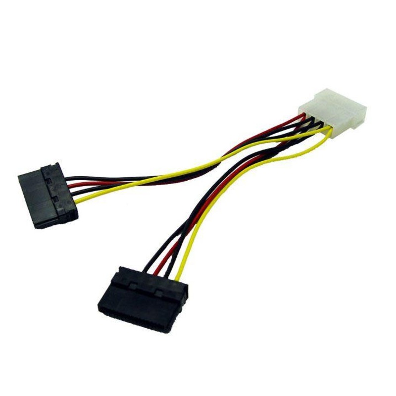 DYNAMIX Dual Port Serial ATA Power Splitter Cable, Converts