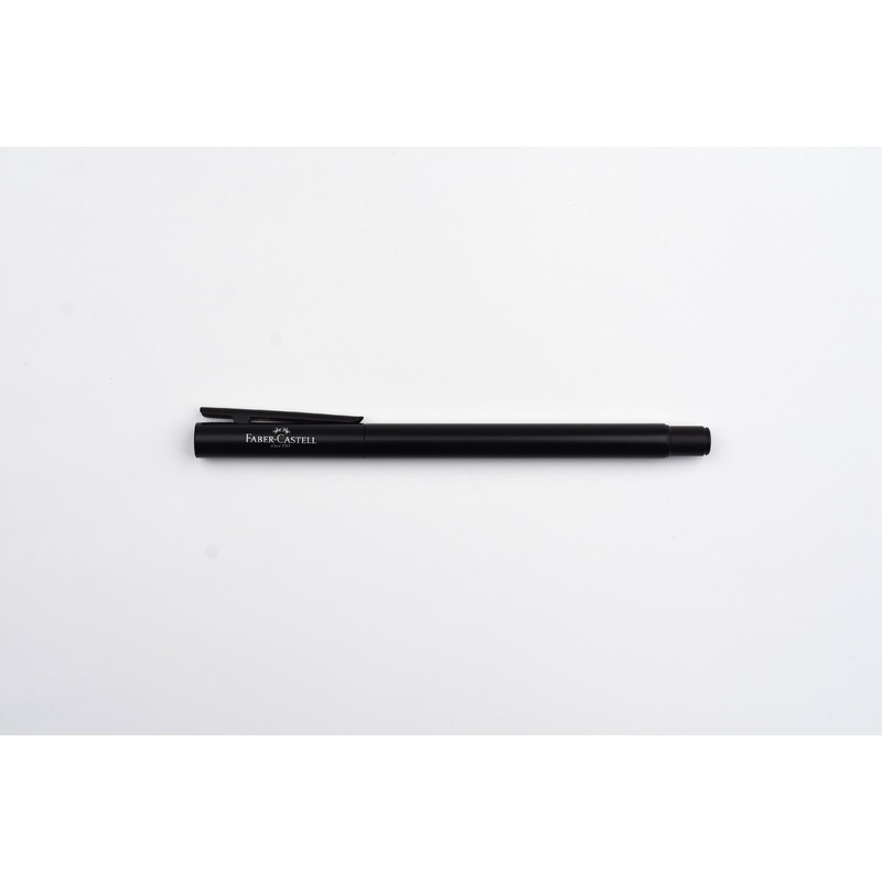 Faber-Castell – Design Neo Slim Fountain Pen – Black Matte & Matte Black Chrome