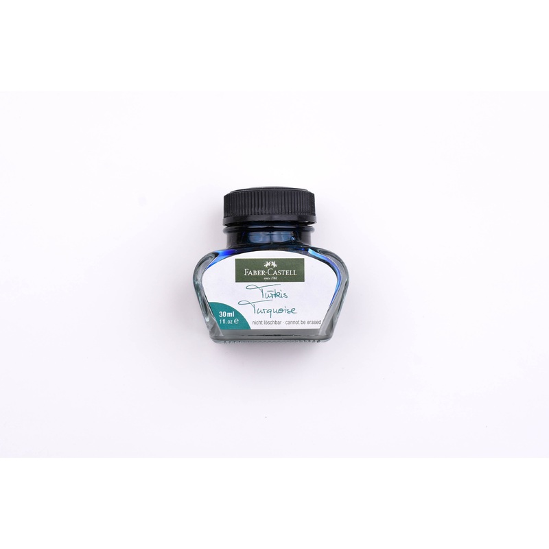 Faber-Castell – Fountain Pen Ink Bottles – Turquoise – 30ml Bottle
