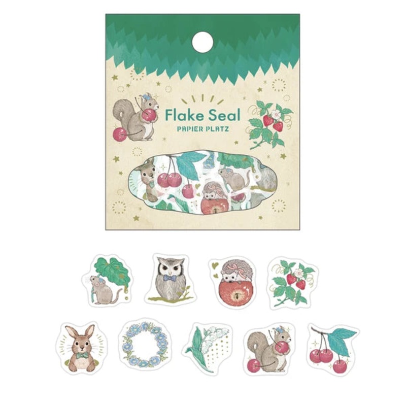 Papier Platz – Milina Flake Stickers – Love Forest