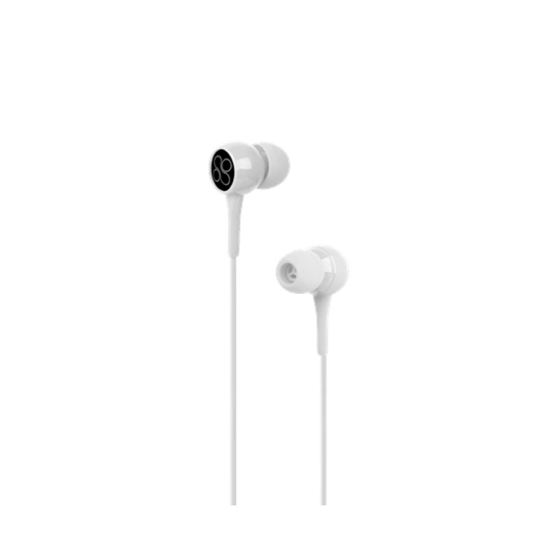 PROMATE 1.2m Lightweight Stereo Earbuds With Built-In Mic.