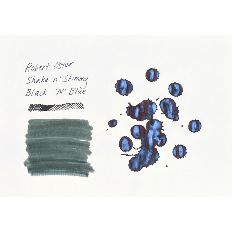 Robert Oster Signature Ink – Shake n’ Shimmy – Black’N’Blue – 50ml