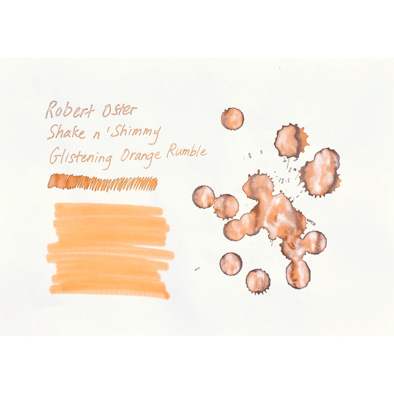 Robert Oster Signature Ink – Shake n’ Shimmy – Glistening Orange Rumble – 50ml