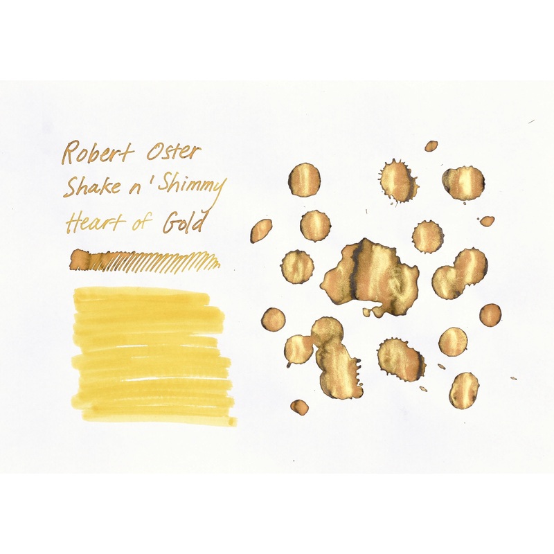 Robert Oster Signature Ink – Shake n’ Shimmy – Heart of Gold – 50ml