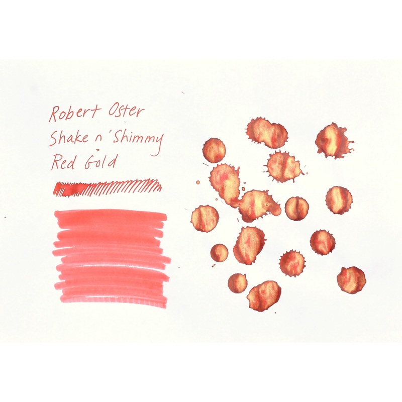 Robert Oster Signature Ink – Shake n’ Shimmy – Red Gold – 50ml