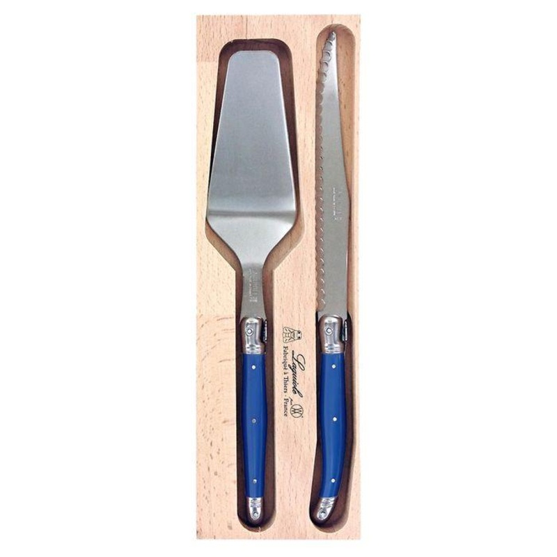 VERDIER CAKE SLICE SERVER SET NAVY