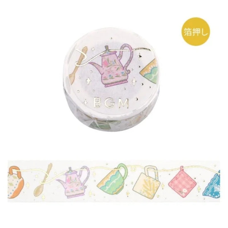 BGM Washi Tape – Foil Stamping Life – Tea Time