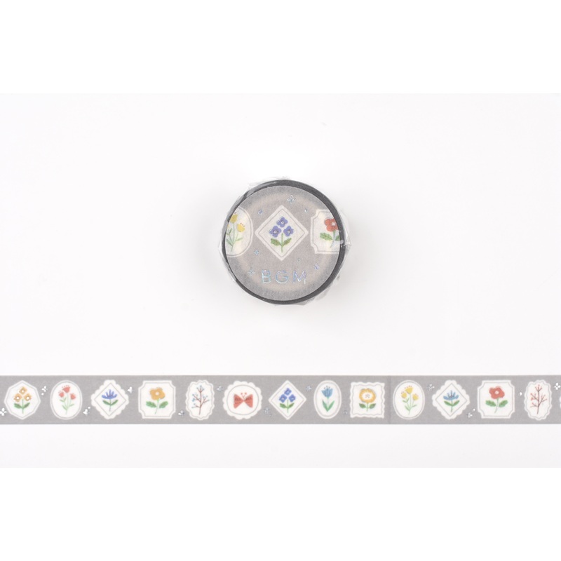 BGM Washi Tape – Foil Stamping –  Nordic Forest – Flower Frame