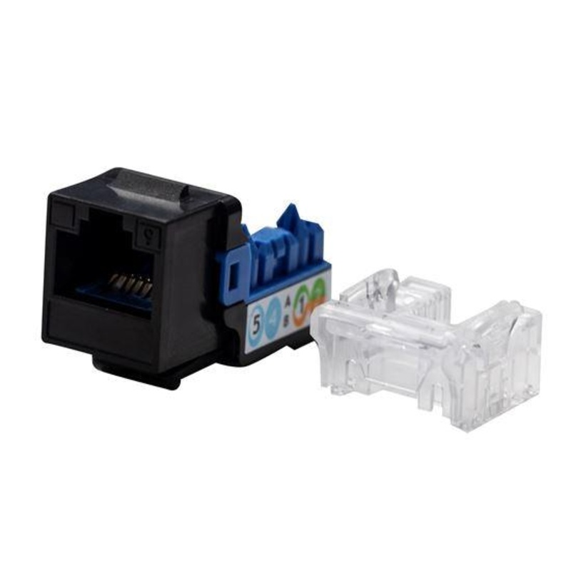 DYNAMIX Cat6A 90 Unshielded Keystone Jack, 110 IDC.