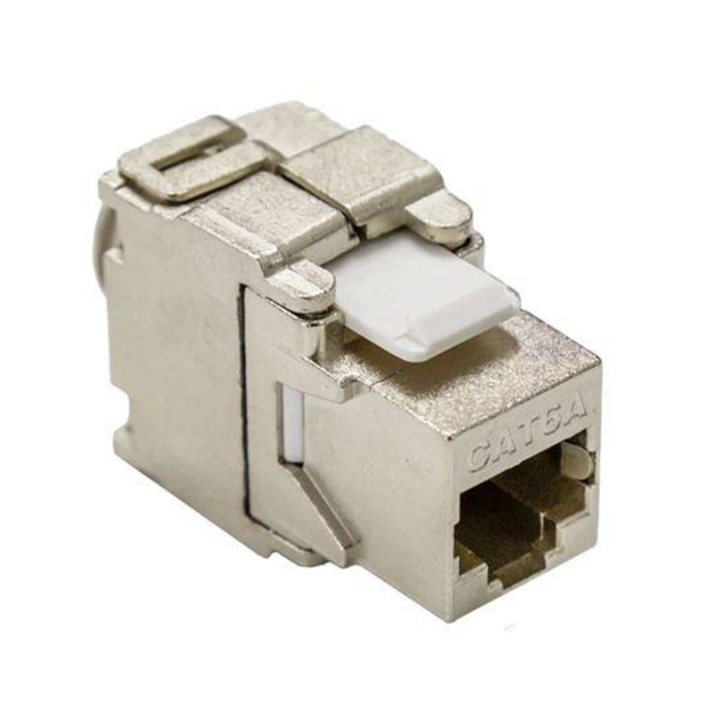 DYNAMIX Cat6A Shielded Keystone Slimline Jack. Toolless Or Punch