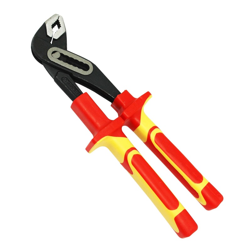GOLDTOOL 250mm Insulated Water Pump Pliers. Large Shoulders
