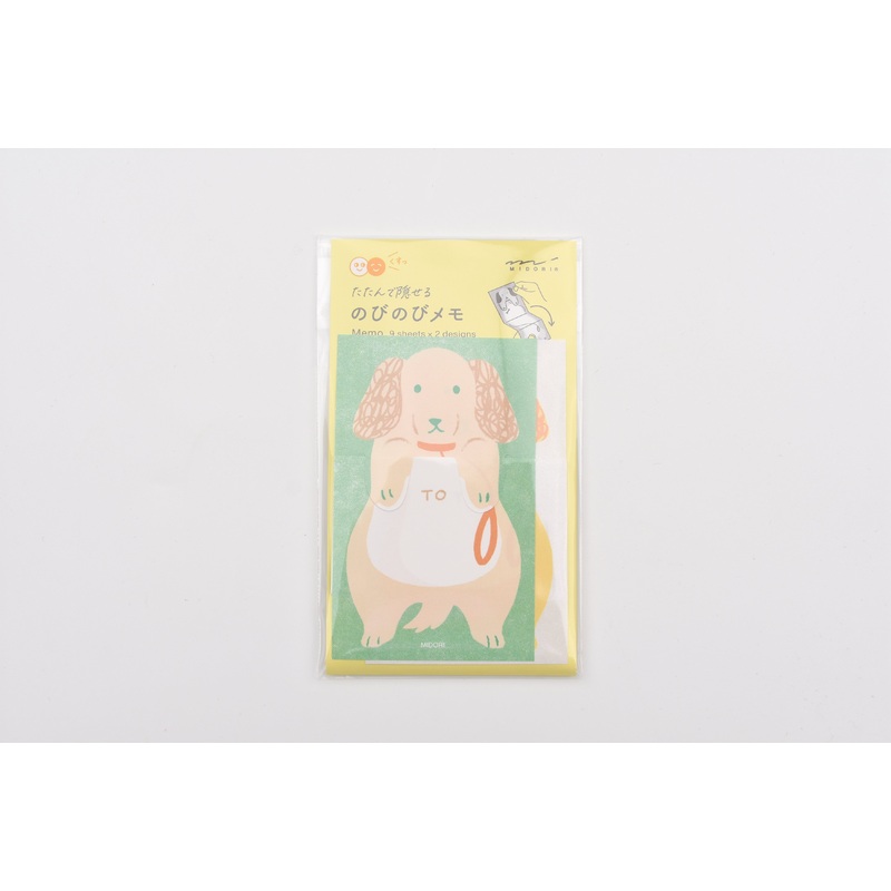 Midori Memo Pad – Stretchy Dog