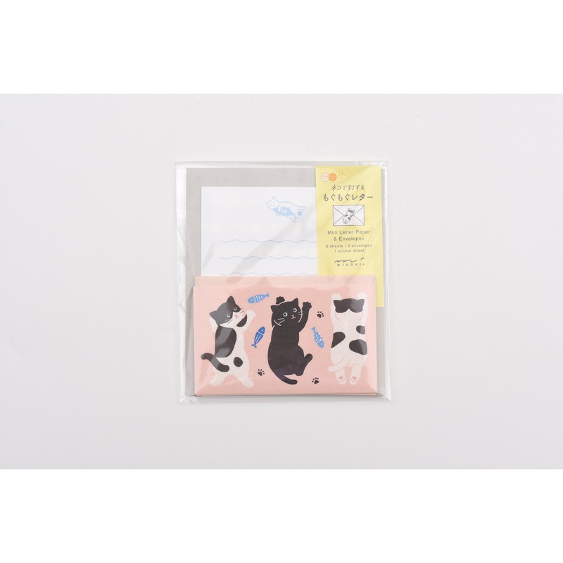 Midori Mini Letter Set with Stickers – Hungry Cat