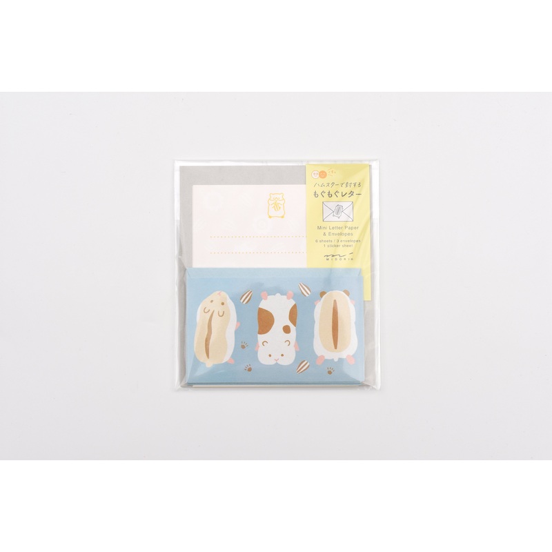 Midori Mini Letter Set with Stickers – Hungry Hamster