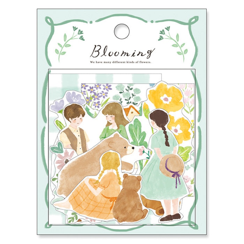 Mind Wave – Blooming Flake Sticker – Mint Bear