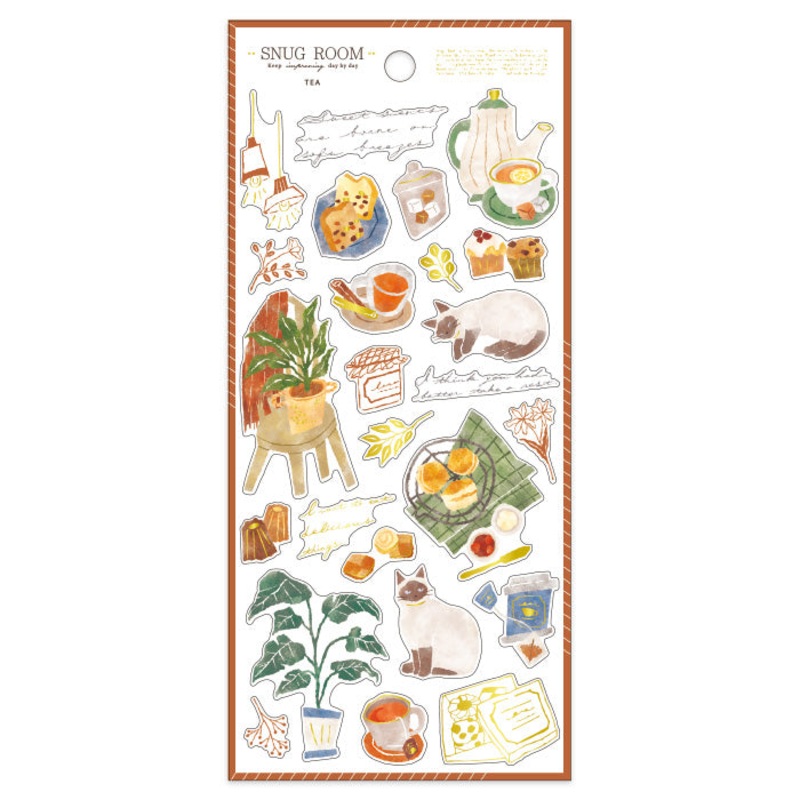 Mind Wave – Snug Room Sticker Sheet – Tea