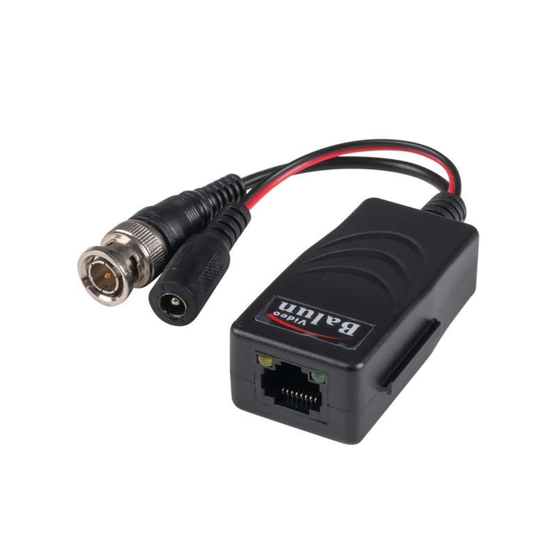 DYNAMIX CCTV Balun – Cat6/5e to BNC Convertor with power. HD-CVI/TVI/AHD ** Sold as a pair **