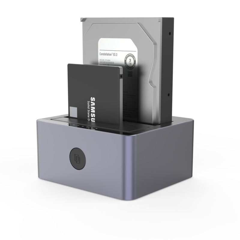 UNITEK USB 3.1 GenII, USB-C to SATA 6G Docking Station with offline function with 12V 2A power adapter