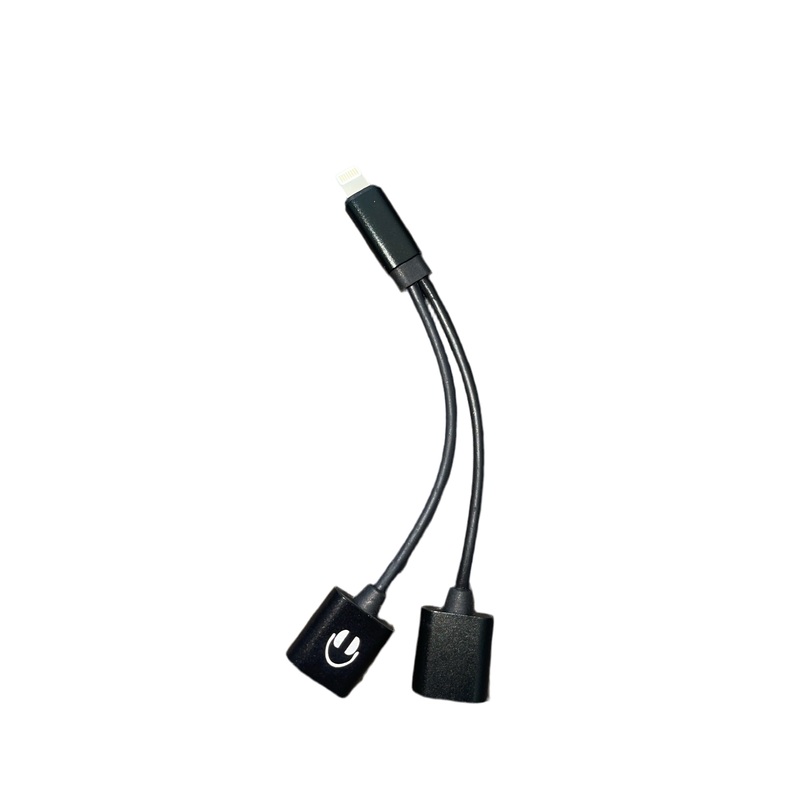Apple lightning audio + charger adapter