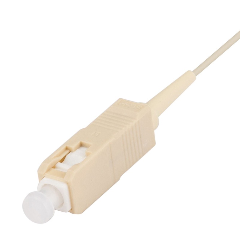 DYNAMIX 2M SC Pigtail OM4 1x Piece White, 900um Multimode Fibre, Tight Buffer LSZH Jacket