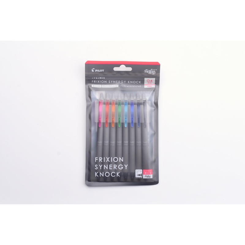 Pilot FriXion Synergy Knock – 0.4mm – Set of 8