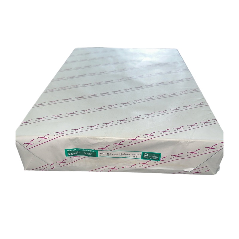 Spicers Impress Gloss Coated Digital Paper  300gsm  450x320mm (250 Sheets)