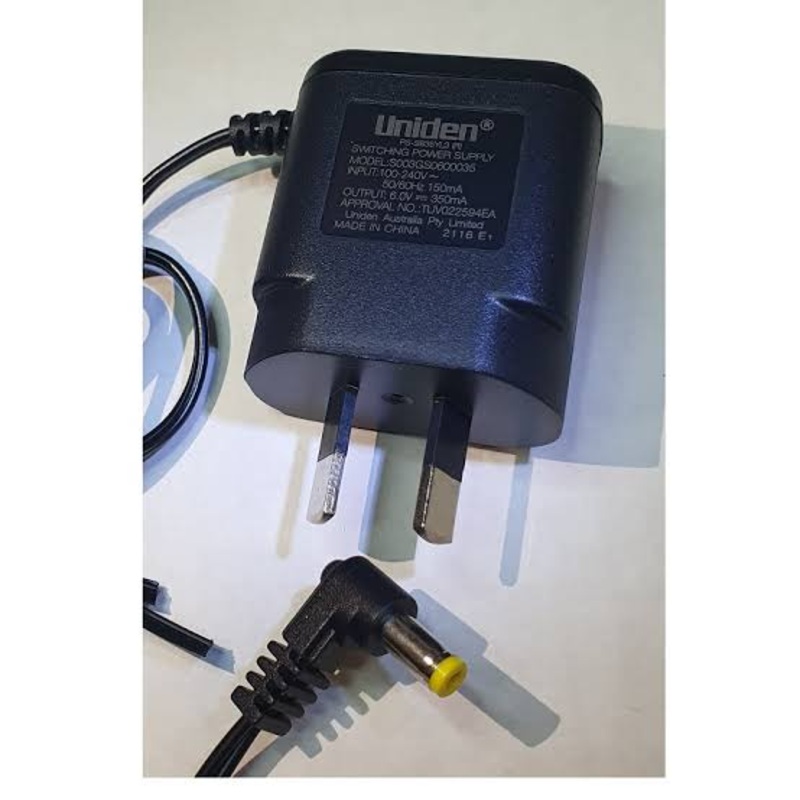 Uniden Switching Power Supply Adapter – 6V, 150mA