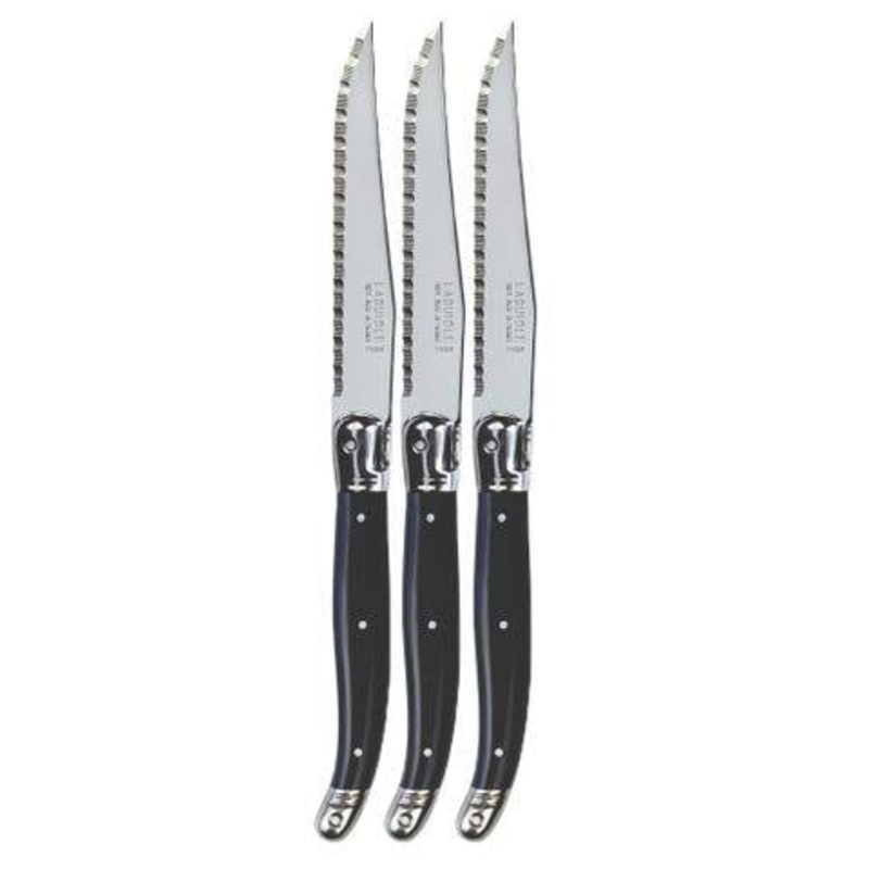 VERDIER REFILL STEAK KNIFE BLACK 3pieces