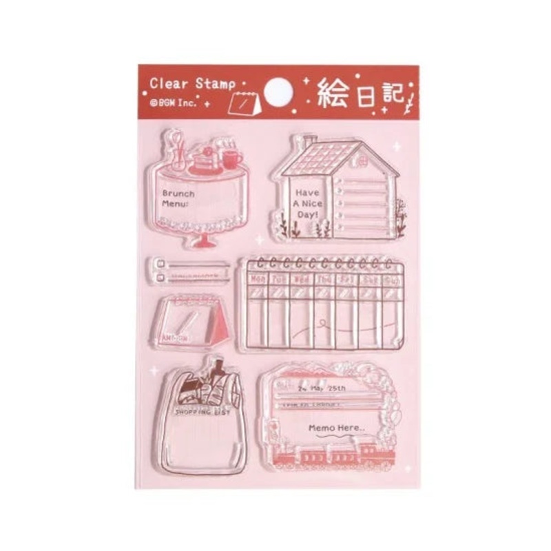 BGM Clear Stamp – Diary – Picture Diary