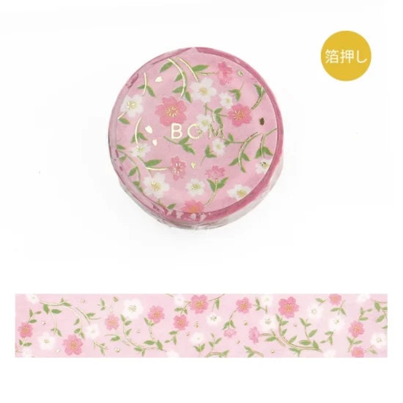 BGM Washi tape – Flower Pattern – Sakura