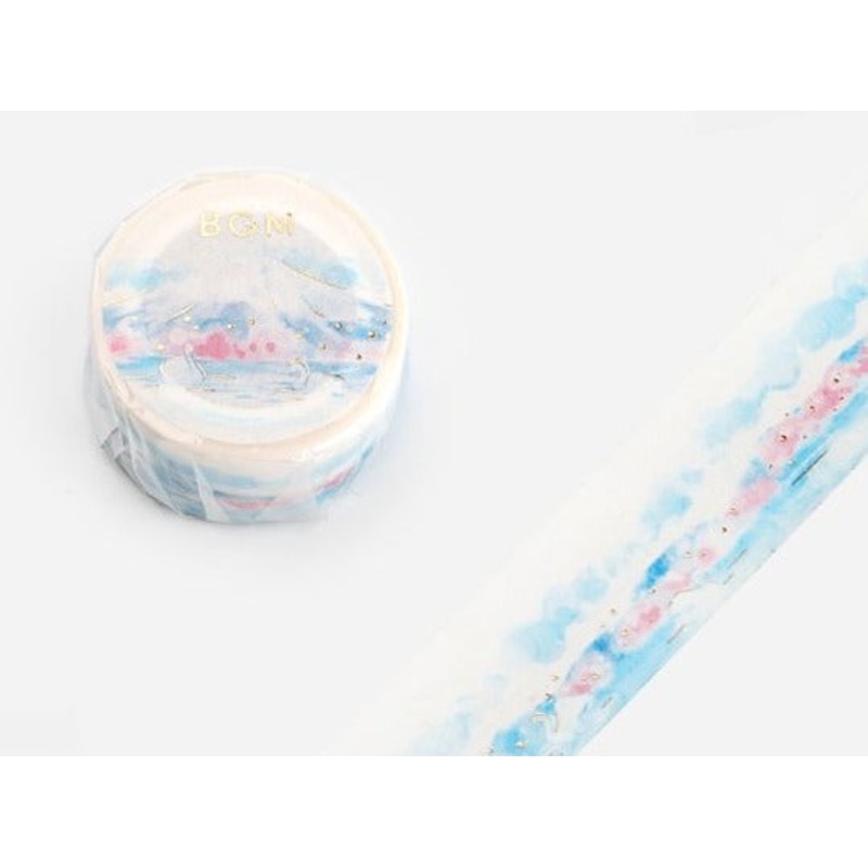 BGM Washi Tape – Watercolor Mt. Fuji