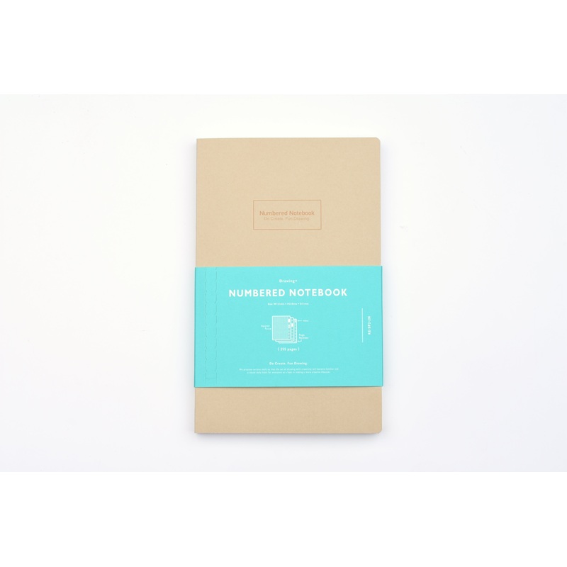 Kokuyo Drawing + Numbered Notebook – A5 Slim