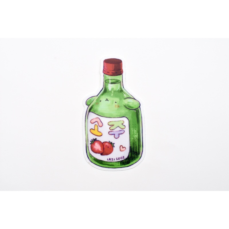 LAZI SOOZ Soju Sticker