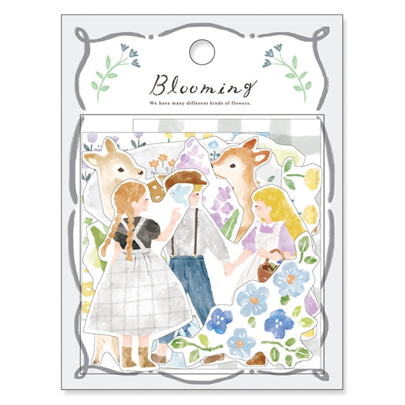 Mind Wave – Blooming Flake Sticker – Gray Fawn