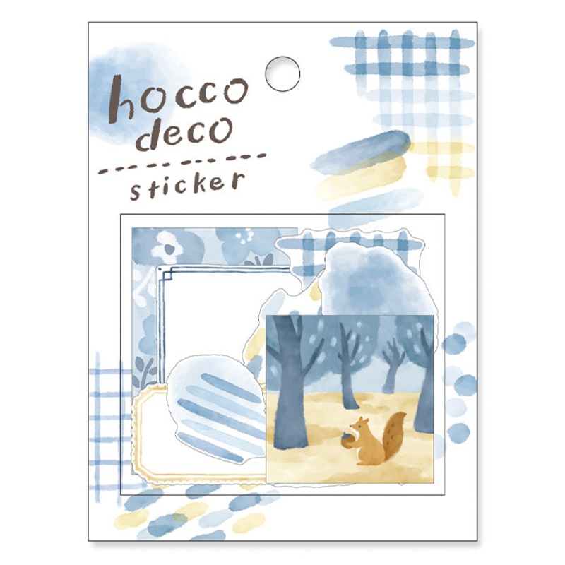 Mind Wave – Hocco Deco Sticker – Blue Squirrel