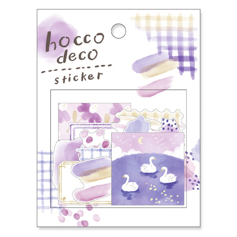 Mind Wave – Hocco Deco Sticker – Purple Swan