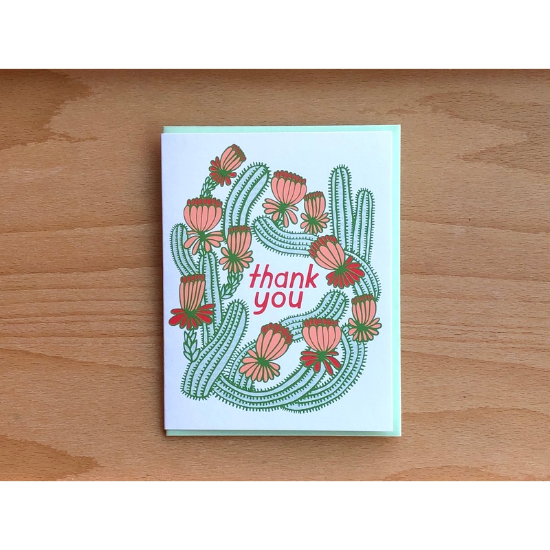 Cactus Thank You Card Set