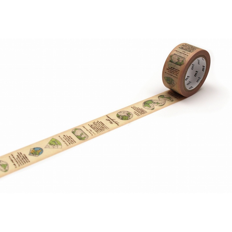 mt ex Washi Tape – Map Projection