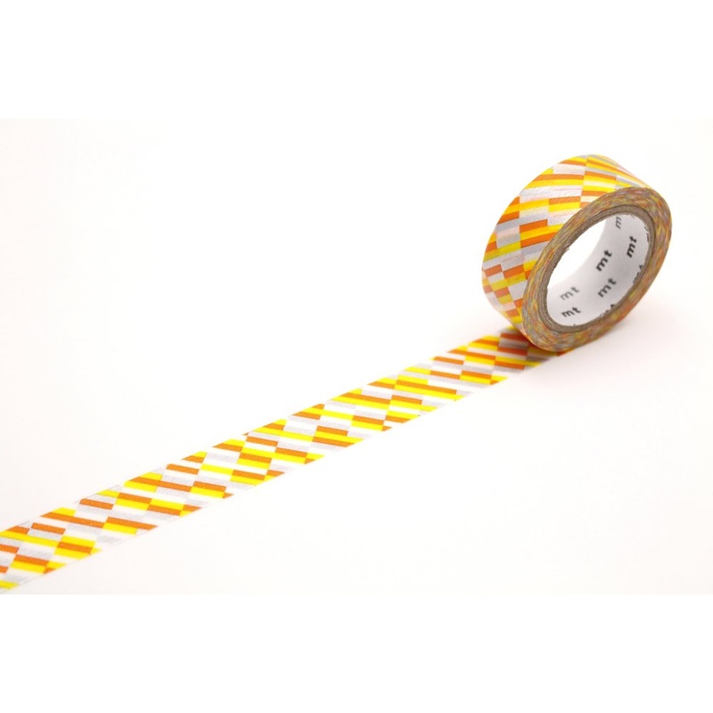 mt Washi Tape – Block Stripe Orange