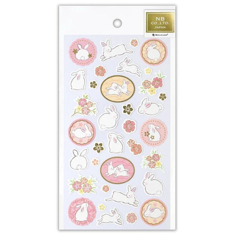 NB – Japanese Style Sticker Sheet – Yufumi Rabbit