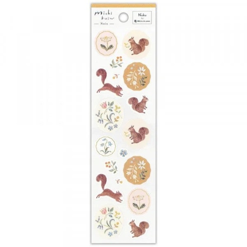 NB – Nuku x Michikusa Sticker Sheet – Noix