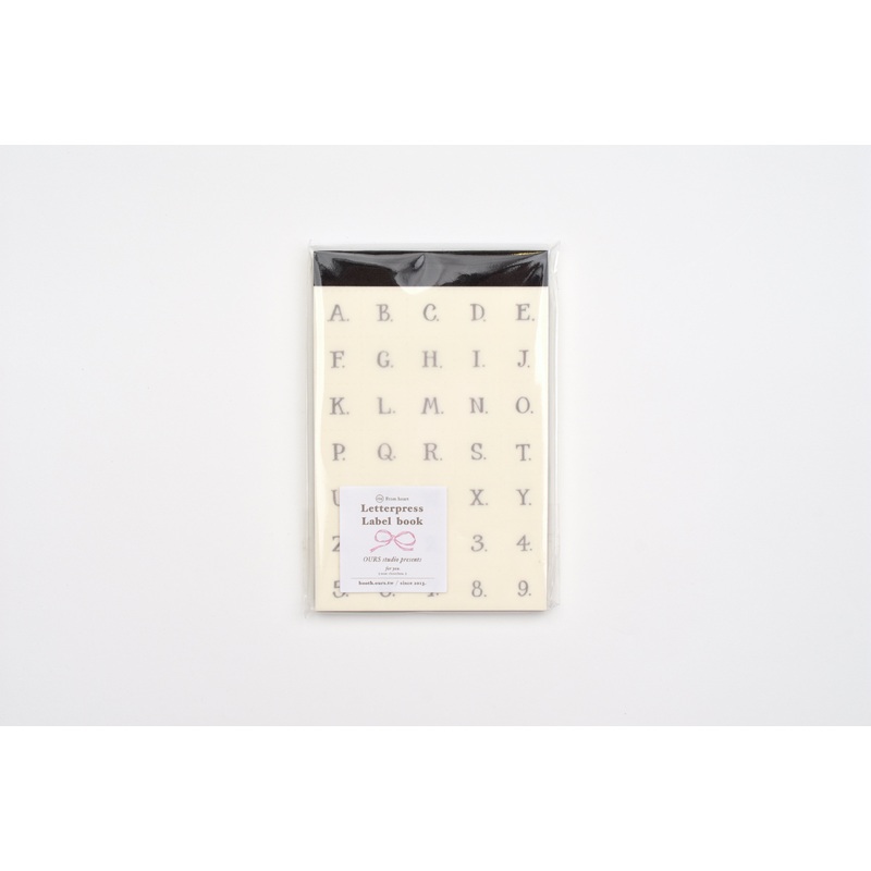 OURS x Hank – Letters (No Frame) Letterpress Book