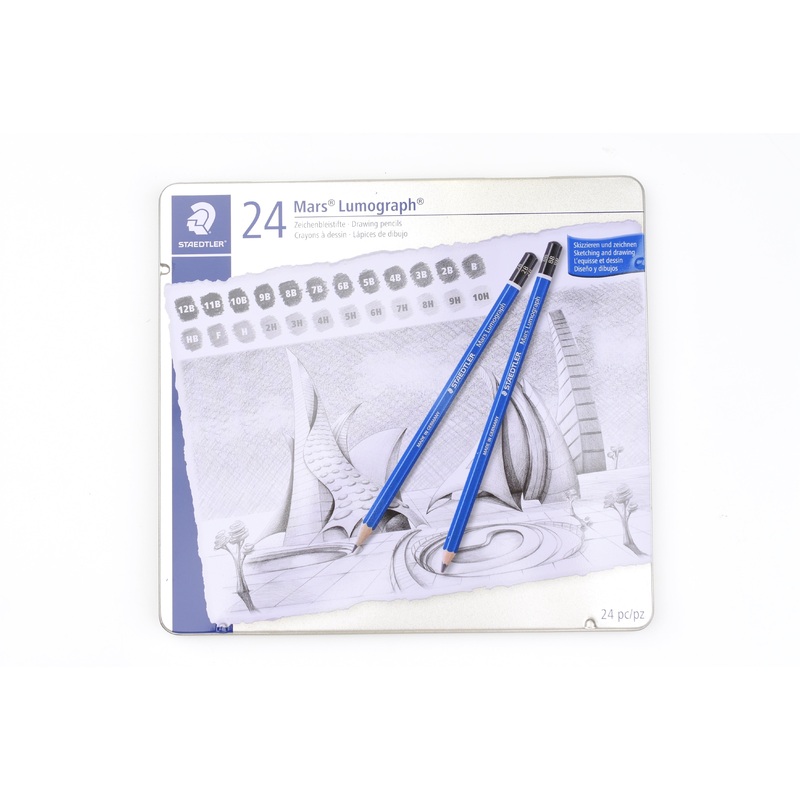 Staedtler Mars Lumograph 100 – Drawing Pencil – Set of 24