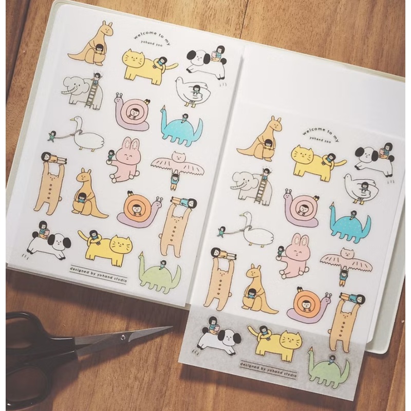 Yohand Studio Print-on Sticker Sheets – Animals