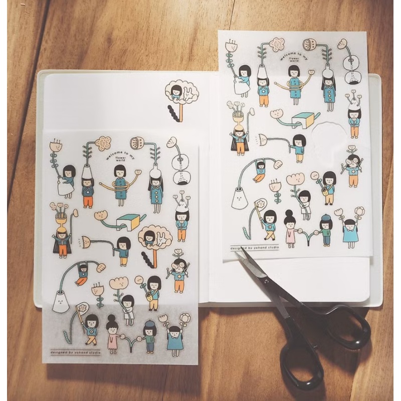 Yohand Studio Print-on Sticker Sheets – Flowers