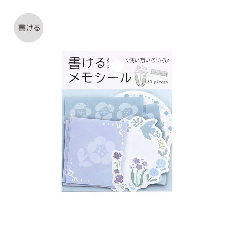 BGM Flake Sticker – Memo – Hana-Biyori – Blue