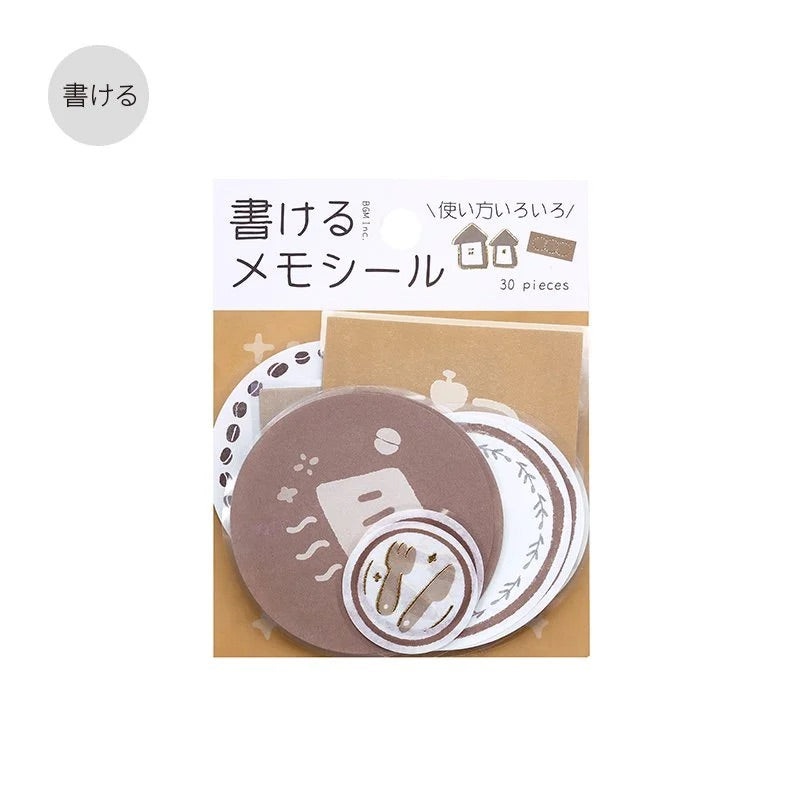 BGM Flake Sticker – Memo – Hana-Biyori – Brown