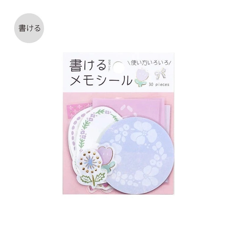 BGM Flake Sticker – Memo – Hana-Biyori – Pink